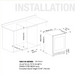 KingsBottle 24 Inch Under Counter LOW-E Glass Door Dual Zone Wine Cooler, SS, RHH - installation diagram