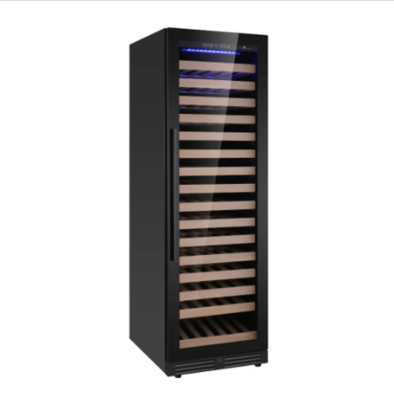 Kingsbottle Upright Single Zone Large Wine Cooler  - front view with door closed