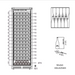 Kingsbottle Upright Single Zone Large Wine Cooler With Low-E Glass Door LHH - diagram of bottle count