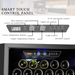 LANBO 138 BOTTLE DUAL ZONE WINE COOLER, SS, RHH - smart touch control panel