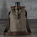 Legacy Barware Waxed Canvas Wine Tote - With Wine Bottle in the Wine Tote