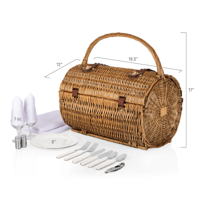 Picnic Time Barrel Picnic Basket - Size of the Picnic Basket