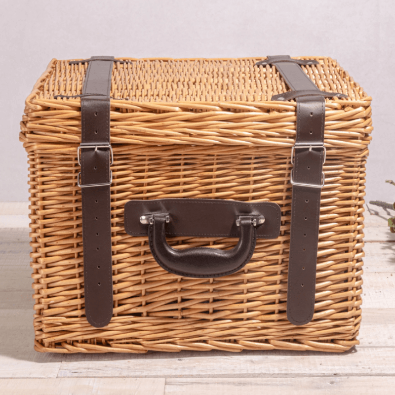 Picnic Time Canterbury Picnic Basket - Closed View of Picnic Basket