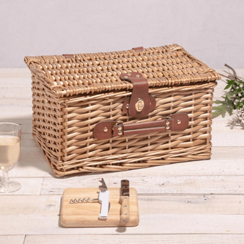 Picnic Time Classic Wine & Cheese Picnic Basket - Closed View Basket