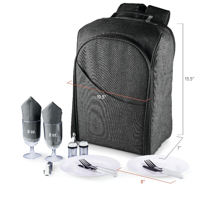 Picnic Time Colorado Picnic Cooler Backpack - Gray - Size of the Bag