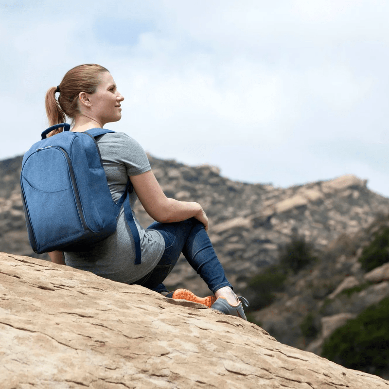 Picnic Time Colorado Picnic Cooler Backpack - Navy Blue - Perfect for Hiking