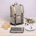 Picnic Time Frontier Picnic Backpack - Bag with Utensils and beverage in the glasses