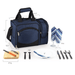 Picnic Time Malibu Picnic Basket Cooler - Navy Blue with Black Accents - Dimensions of the picnic bag