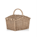 Picnic Time Piccadilly Picnic Basket - Natural Canvas - side view of picnic basket