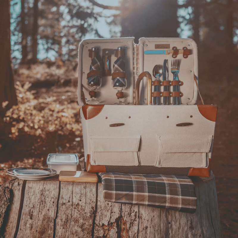 Picnic Time Pioneer Picnic Basket - Perfect for outdoor picnic in the forest