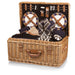 Picnic Time Windsor Picnic Basket - lid open showing accessories