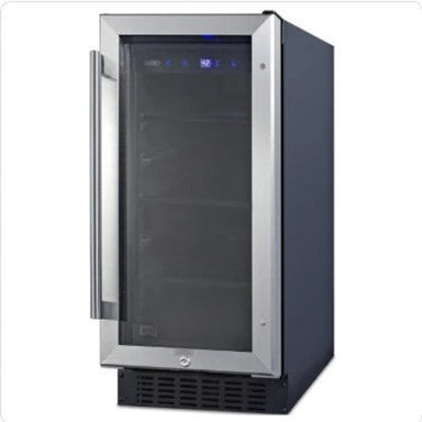 Summit 15" Wide Built-In Beverage Center, ADA Compliant - front and side view