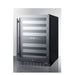 Summit 24" Wide Built-In Wine Cellar, ADA Compliant - front and side view