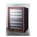 Summit 24" Wide Built-In Wine Cellar, Panel Ready, ADA Compliant - front and side view