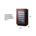 Summit 24" Wide Built-In Wine Cellar, Panel Ready, ADA Compliant - dimensions