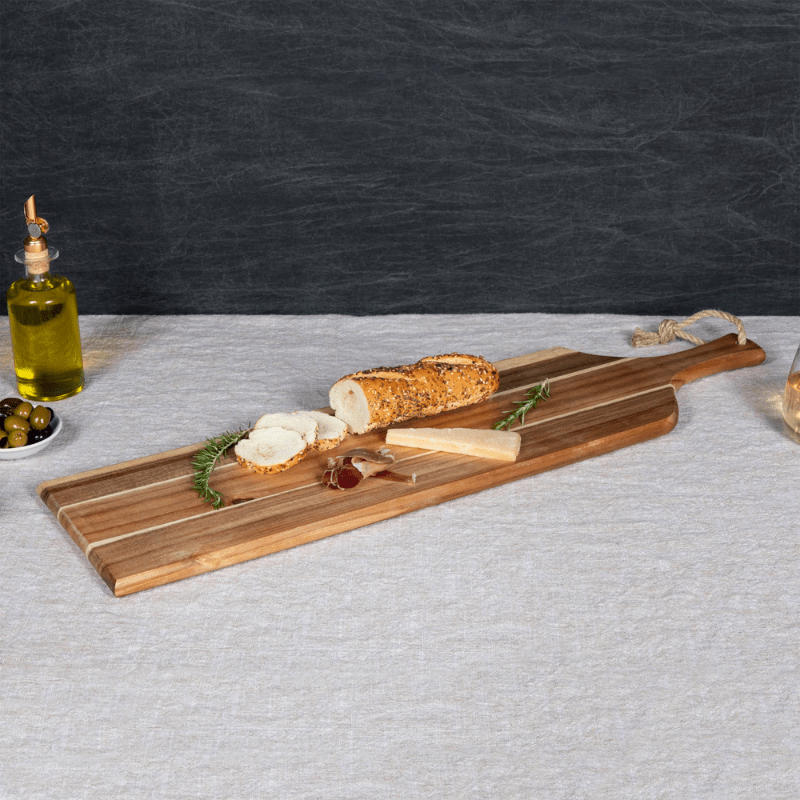 Toscana Artisan 30 Acacia Charcuterie Board - Perfect for slicing the bread,cheese,ham and etc.