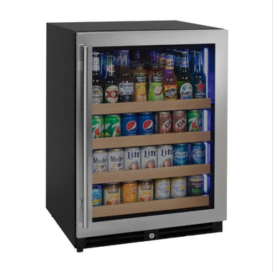 Allavino Reserva Series 24" Wide Reserva Series Stainless Steel Right Hinge Beverage Center - front view