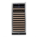 KingsBottle 100 Bottle Kitchen Wine Refrigerator Freestanding SS RHH - front view with closed door